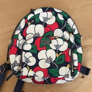 Kate Spade Navy Floral Backpack